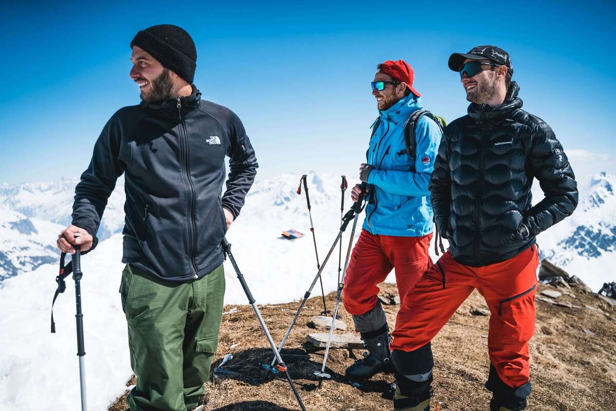Skitourer am Stotzigen Firsten