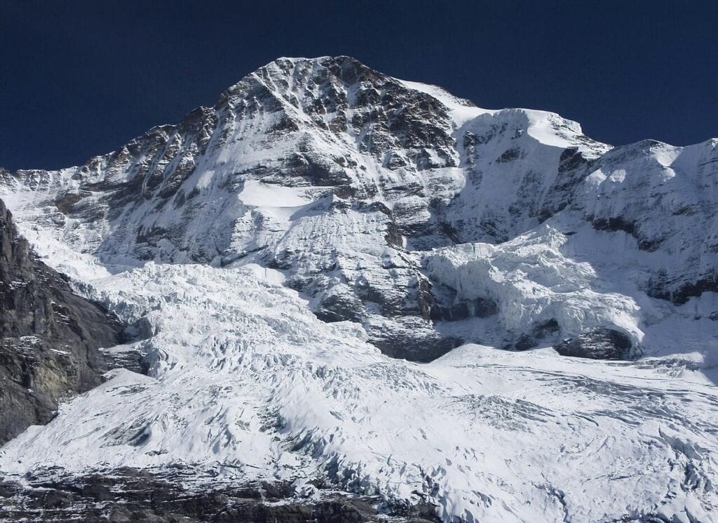 Mönch vom Gletscher aus gesehen