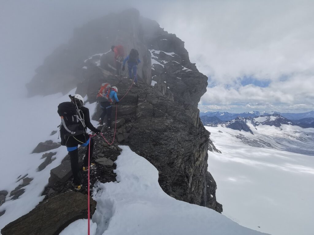 Im Aufstieg zum Clariden