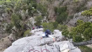 Klettern am Arete du Faucon in Pery La Heutte