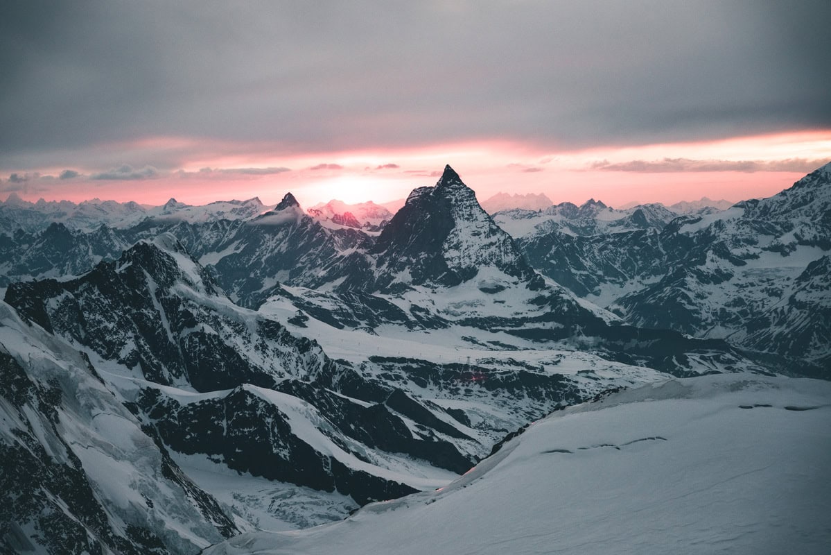 Sonnenuntergang am Matterhorn