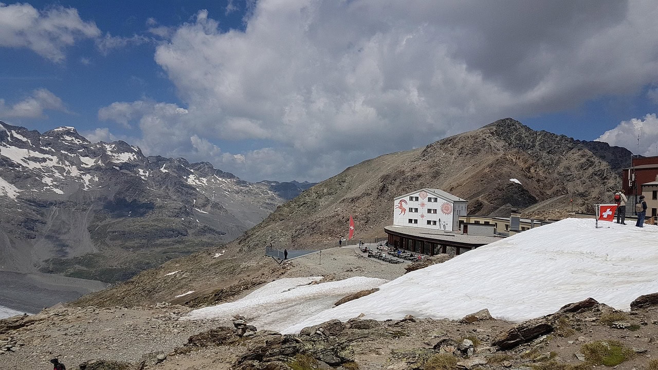 Alpenhütte auf der Diavolezza