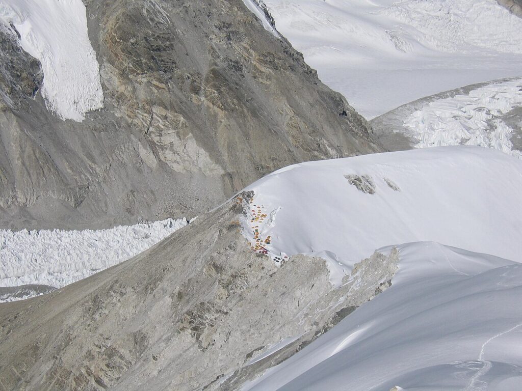 Cho Oyu von oben fotografiert