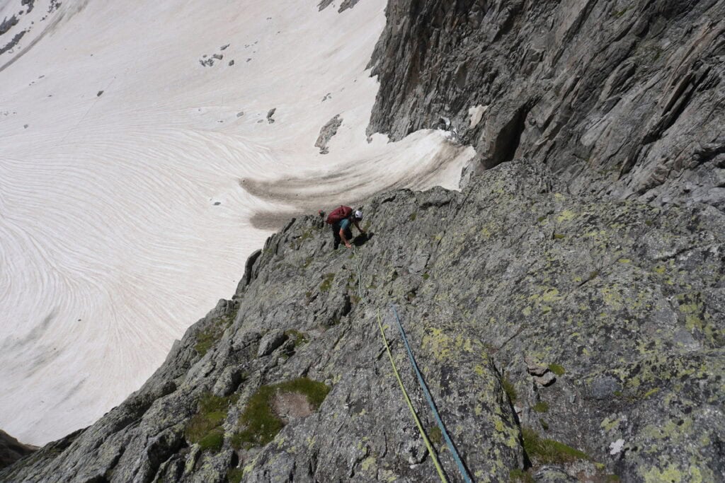 Tiefblick zum Gletscher