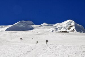 Mera Peak Besteigung über dem Gletscher