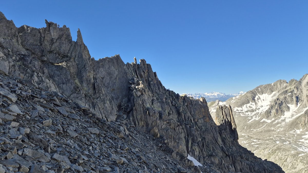 Bild des Schildkrotengrats am Chli Bielenhorn