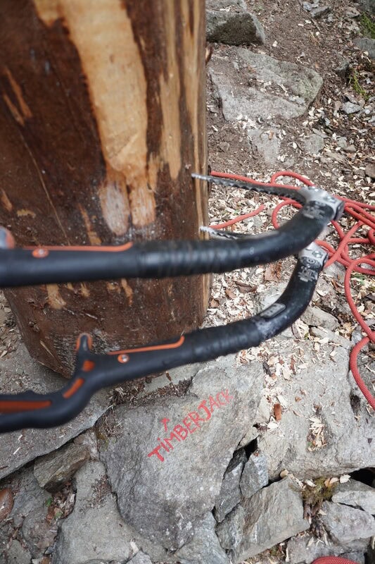 Timberjack Drytooling Kletterroute