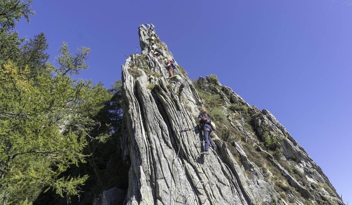 Trittsicher Klettersteig