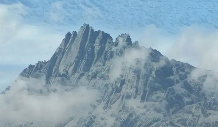 Gemälde der Carstensz Pyramide (Puncak Jaya)