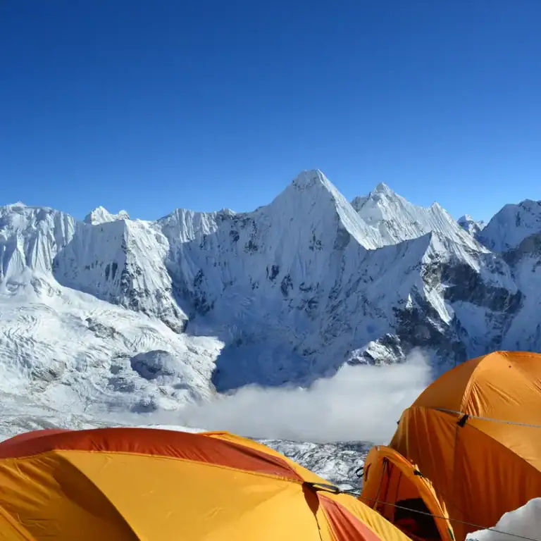 Blick auf die Ama Dablam in Nepal