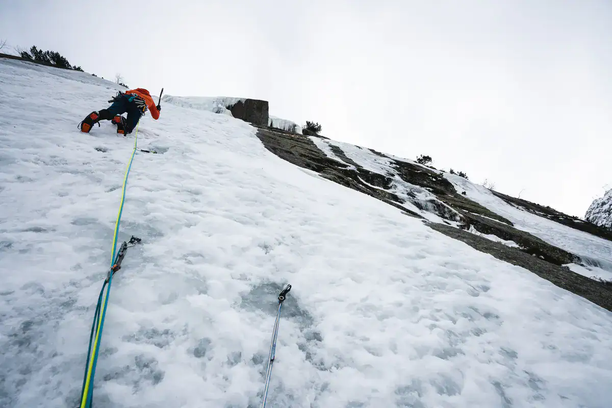 Eisklettern an der Clariden Nordwand